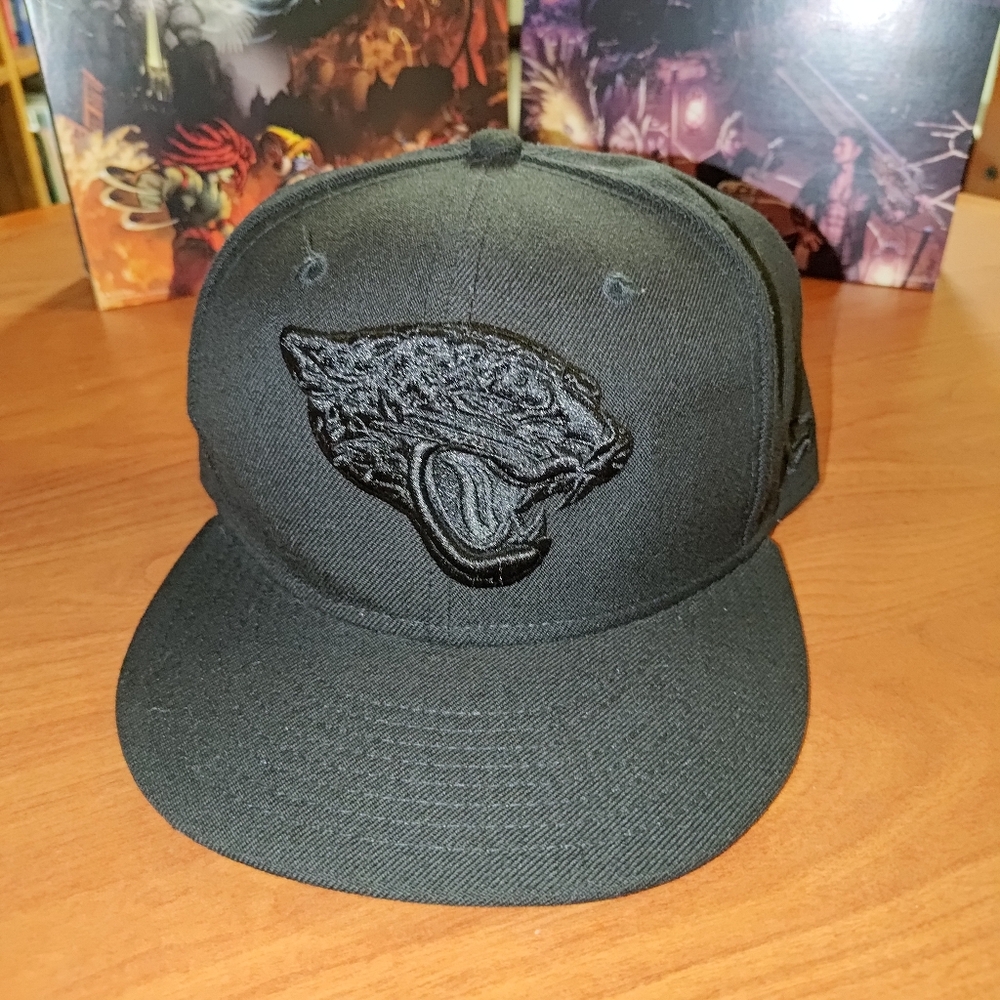 New Era 59FIFTY NFL Jacksonville Jaguars Embroidered Logo Fitted Hat Cap 7 3/8